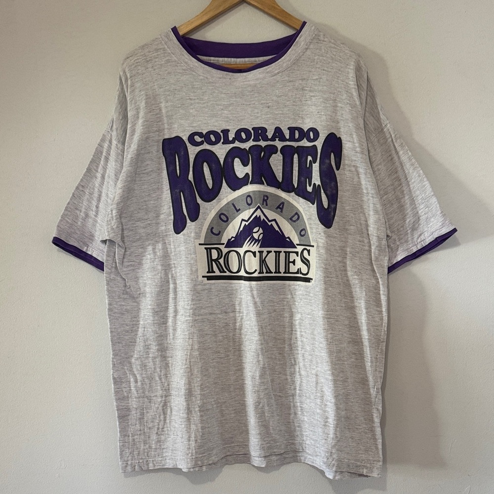 Vintage Colorado Rockies T-Shirt / XL / 90s / MLB